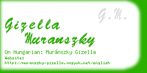 gizella muranszky business card